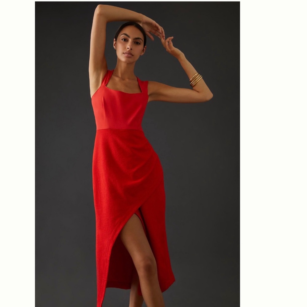 NWT Anthropologie Maeve Squareneck Maxi Dress size 10